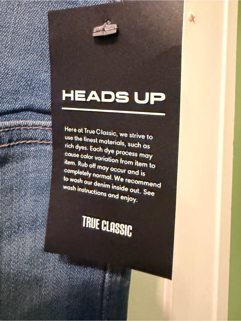 Straight Fit Men's Jeans in Medium Blue - Picture 6 of 10